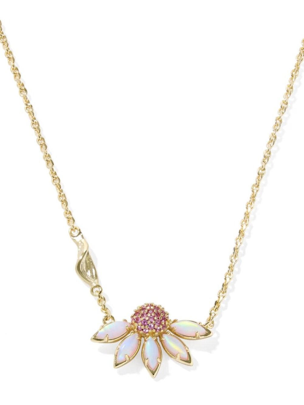 Kendra Scott Anya Flower Gold Short Pendant Necklace